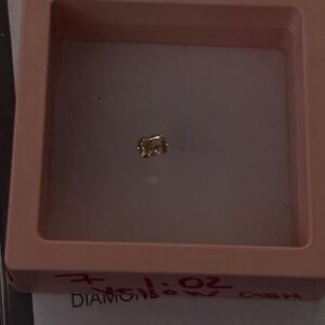 1.02 Carat Yellow Cushion Cut Diamond